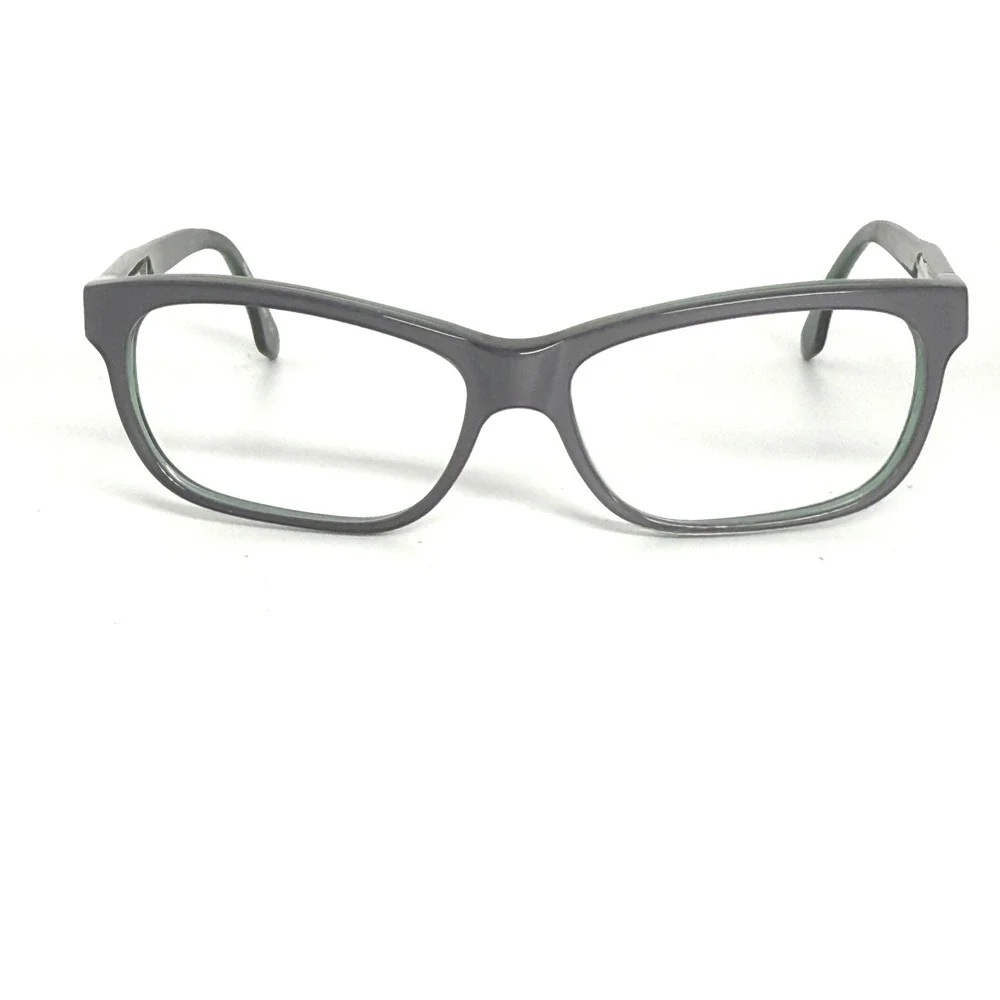 Claire Goldsmith Abbott Silver Jade Eyeglasses‎ Frames 52-14-140 Green Rectangle